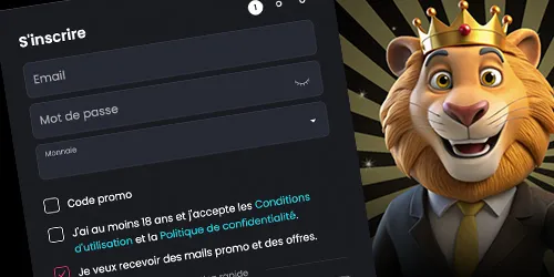 Inscription sur Tip-Top Casino