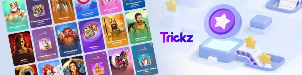 Les jeux disponibles sur trickz casino