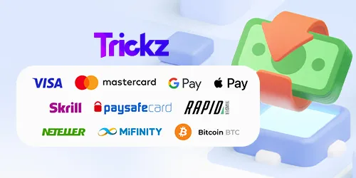 Les dépôts et retraits sur la plateforme Trickz